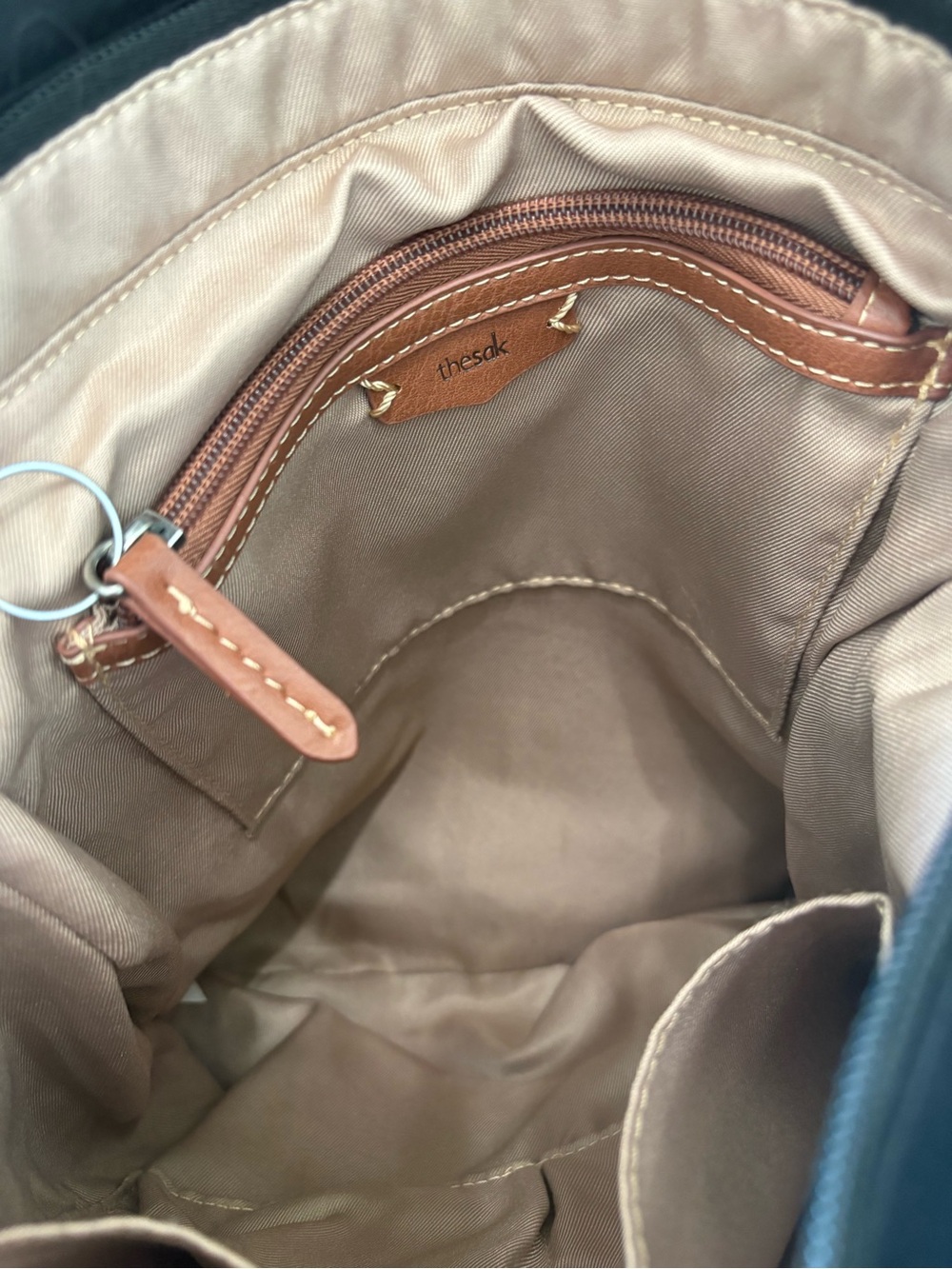 The Sak Ventura Convertible Leather Crossbody Backback Black - Picture 4 of 5